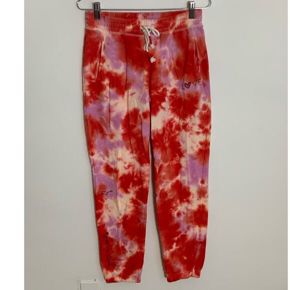 P. J. Salvage Tie Dye sweatpants‎ LOVE, You are loved - Picture 1 of 5